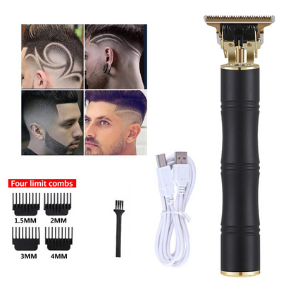 Cordless T Blade Hair Trimmer for Precision Beard and Hair Grooming