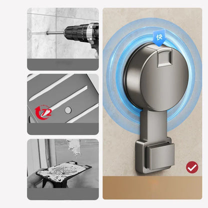 Corner Shower Organizer with No Drill Suction Mount