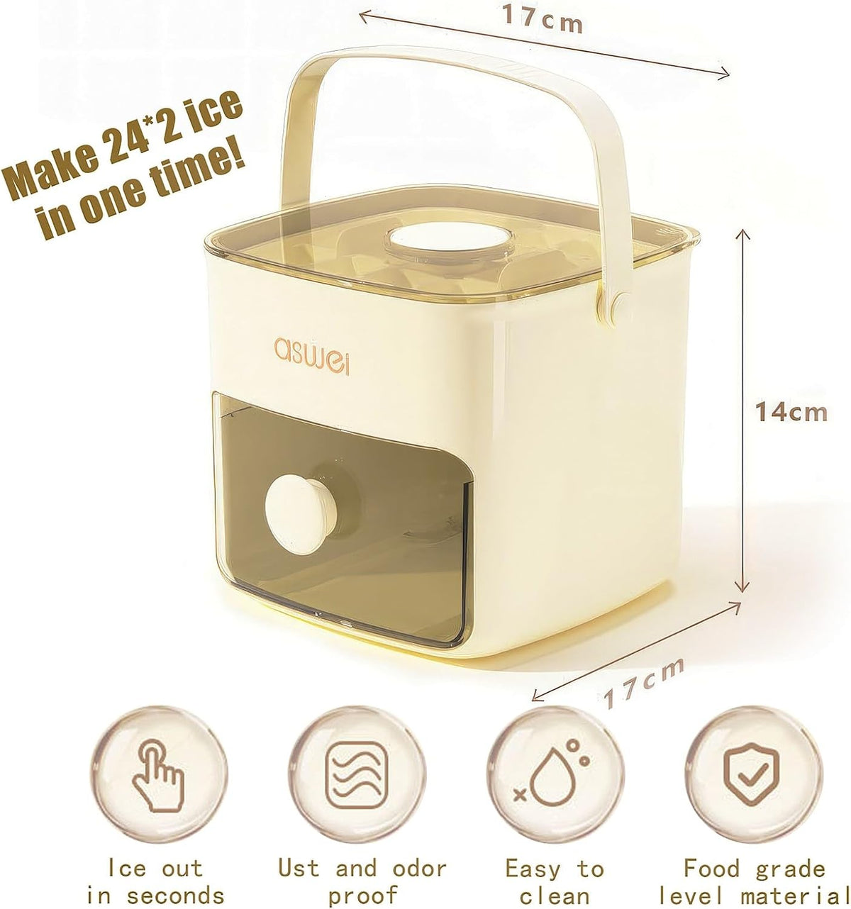 Countertop Ice Maker Machine for Fast Ice Cubes at Home
