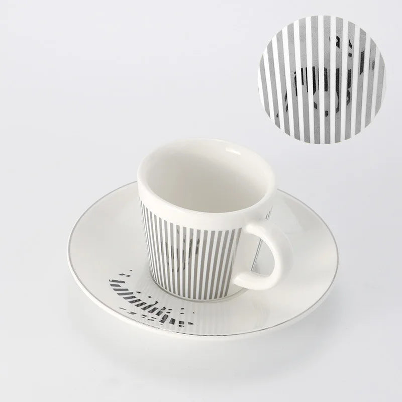 Creative Animal Design Ceramic Coffee Cup With Coaster