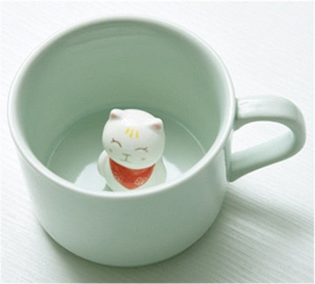 Creative Cartoon Animal Ceramic Coffee Mug 220ml