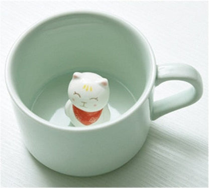 Creative Cartoon Animal Ceramic Coffee Mug 220ml