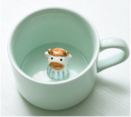 Creative Cartoon Animal Ceramic Coffee Mug 220ml