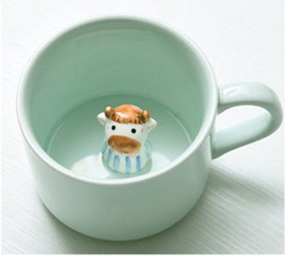 Creative Cartoon Animal Ceramic Coffee Mug 220ml