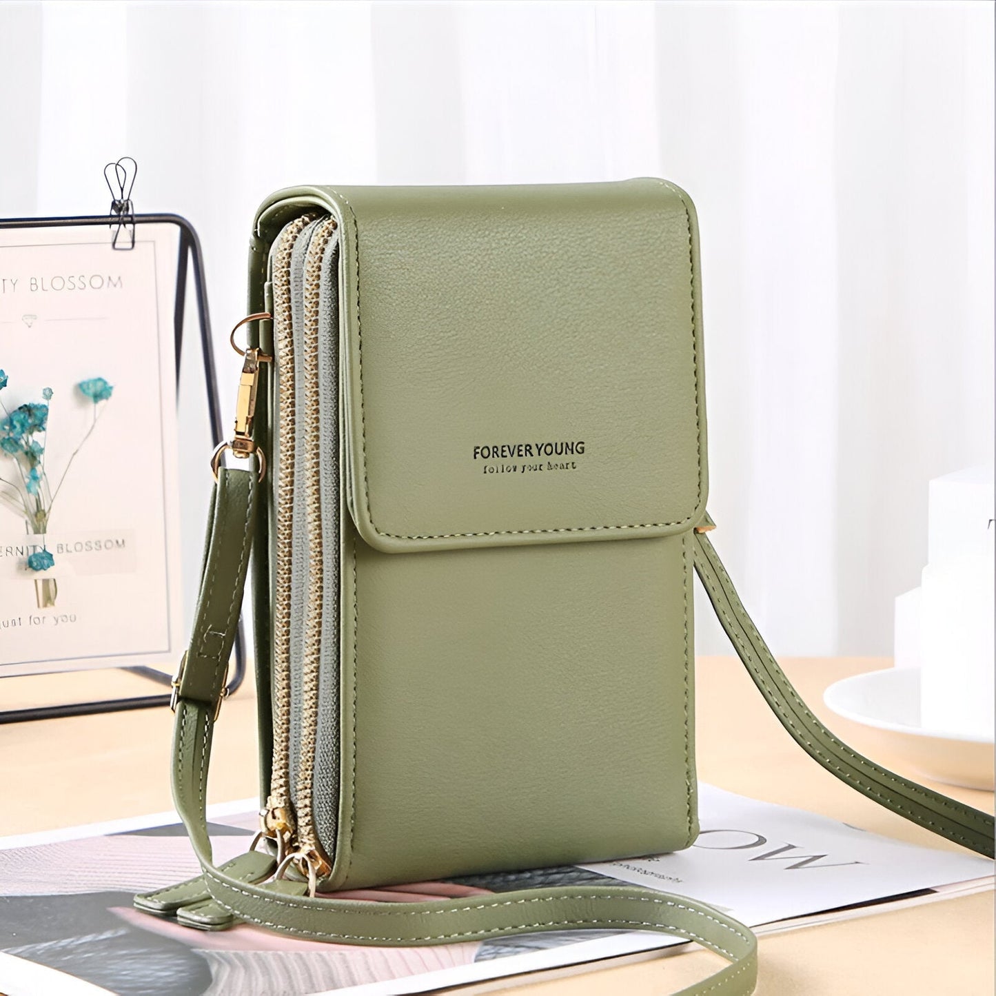 Crossbody Phone Wallet Bag with Adjustable Strap