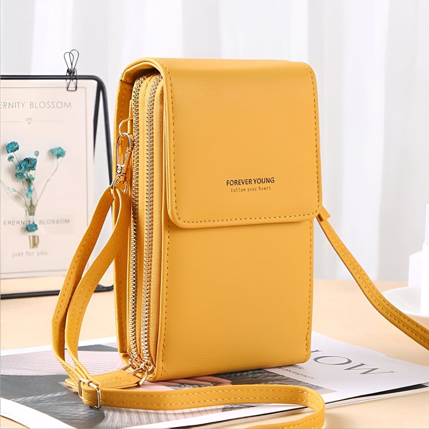 Crossbody Phone Wallet Bag with Adjustable Strap