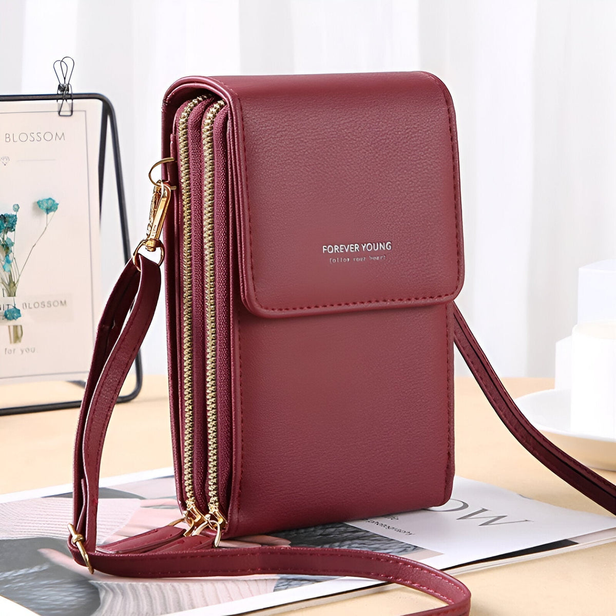 Crossbody Phone Wallet Bag with Adjustable Strap