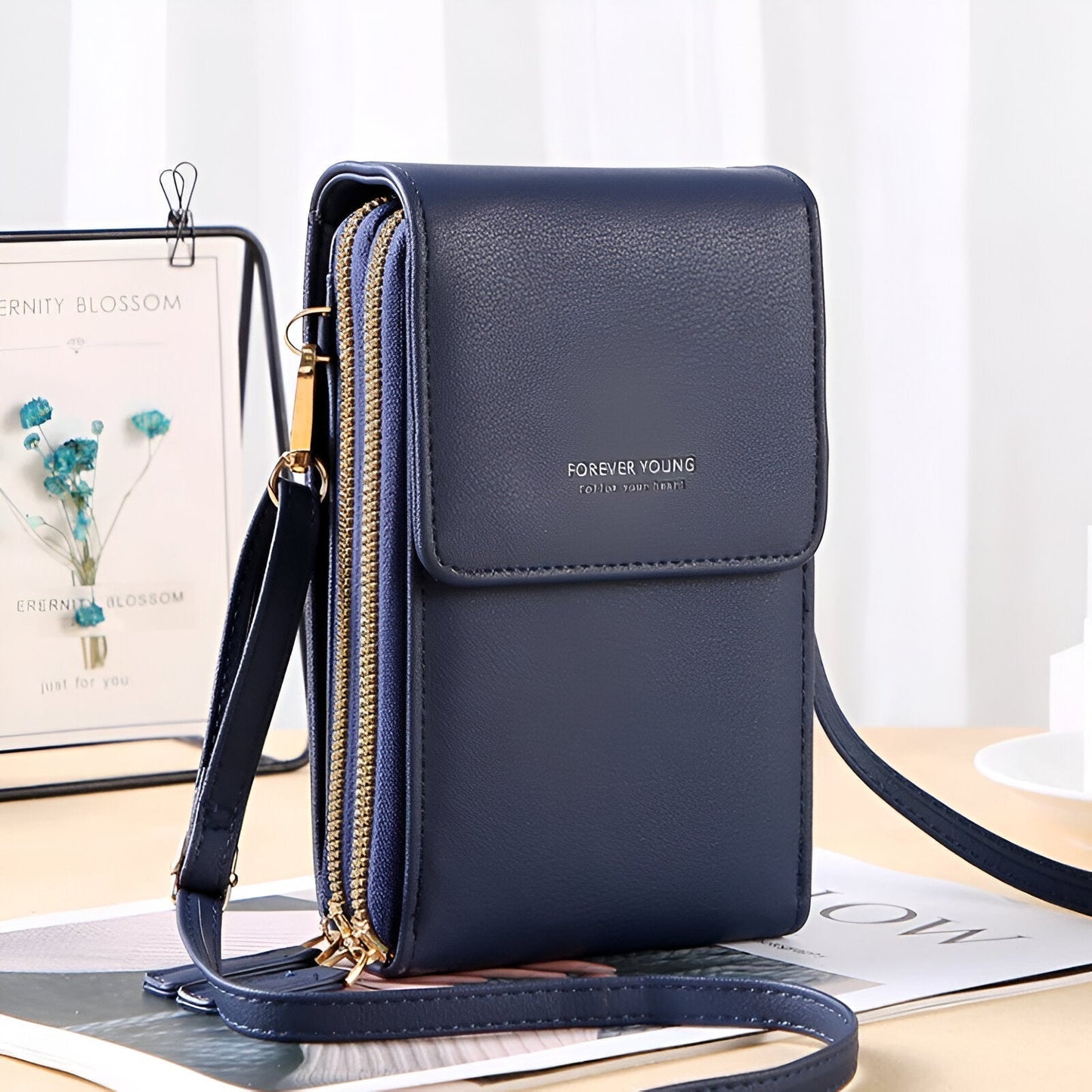 Crossbody Phone Wallet Bag with Adjustable Strap
