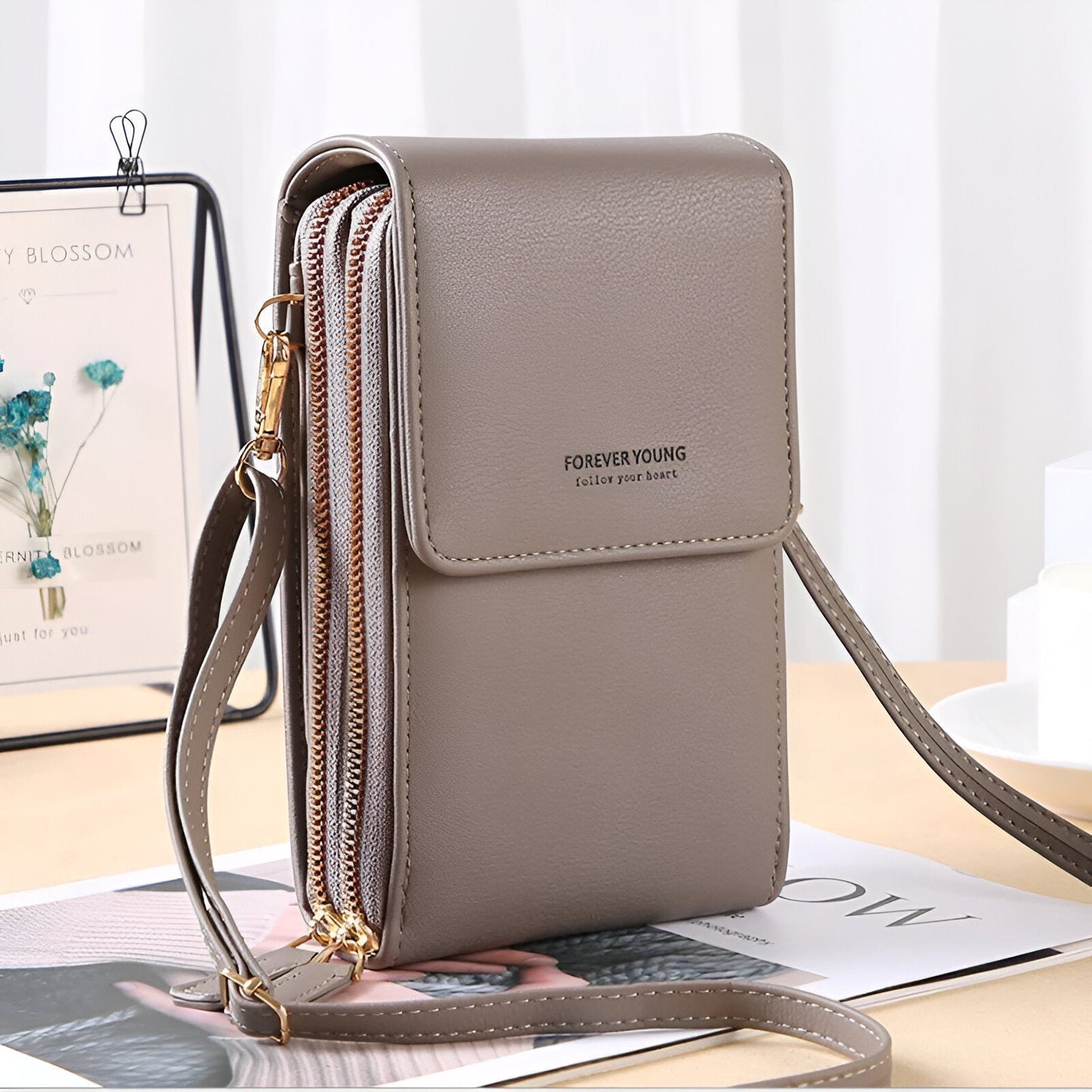 Crossbody Phone Wallet Bag with Adjustable Strap