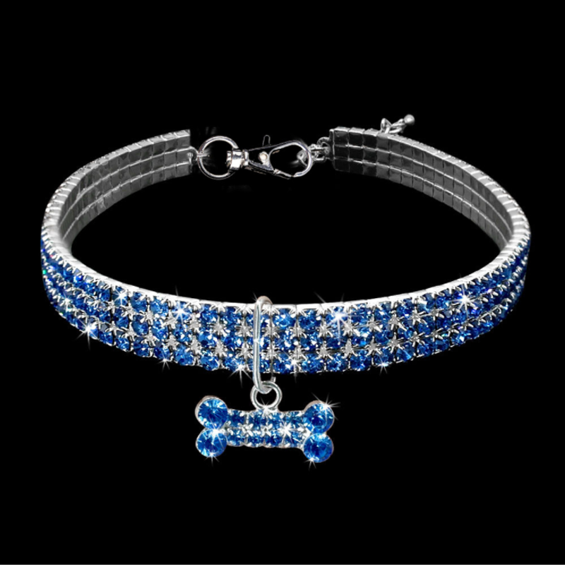 Crystal Charm Dog Collar