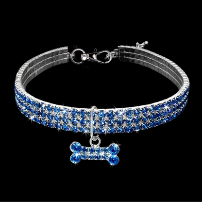 Crystal Charm Dog Collar