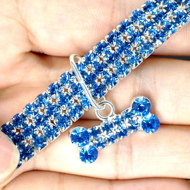 Crystal Charm Dog Collar
