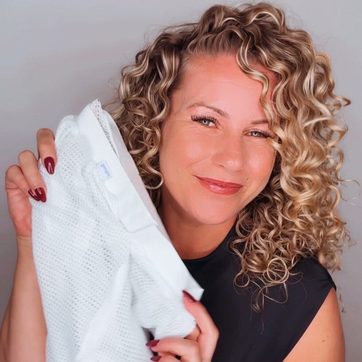 Curly Hair Mesh Plopping Drying Cap Adjustable Fit