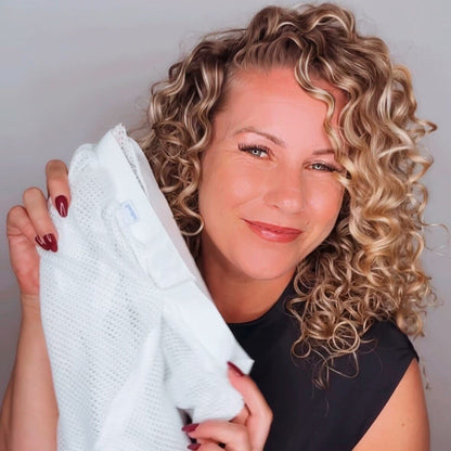 Curly Hair Mesh Plopping Drying Cap Adjustable Fit