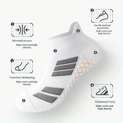 Cushioned Sports Ankle Socks Arch Support 5 Pairs