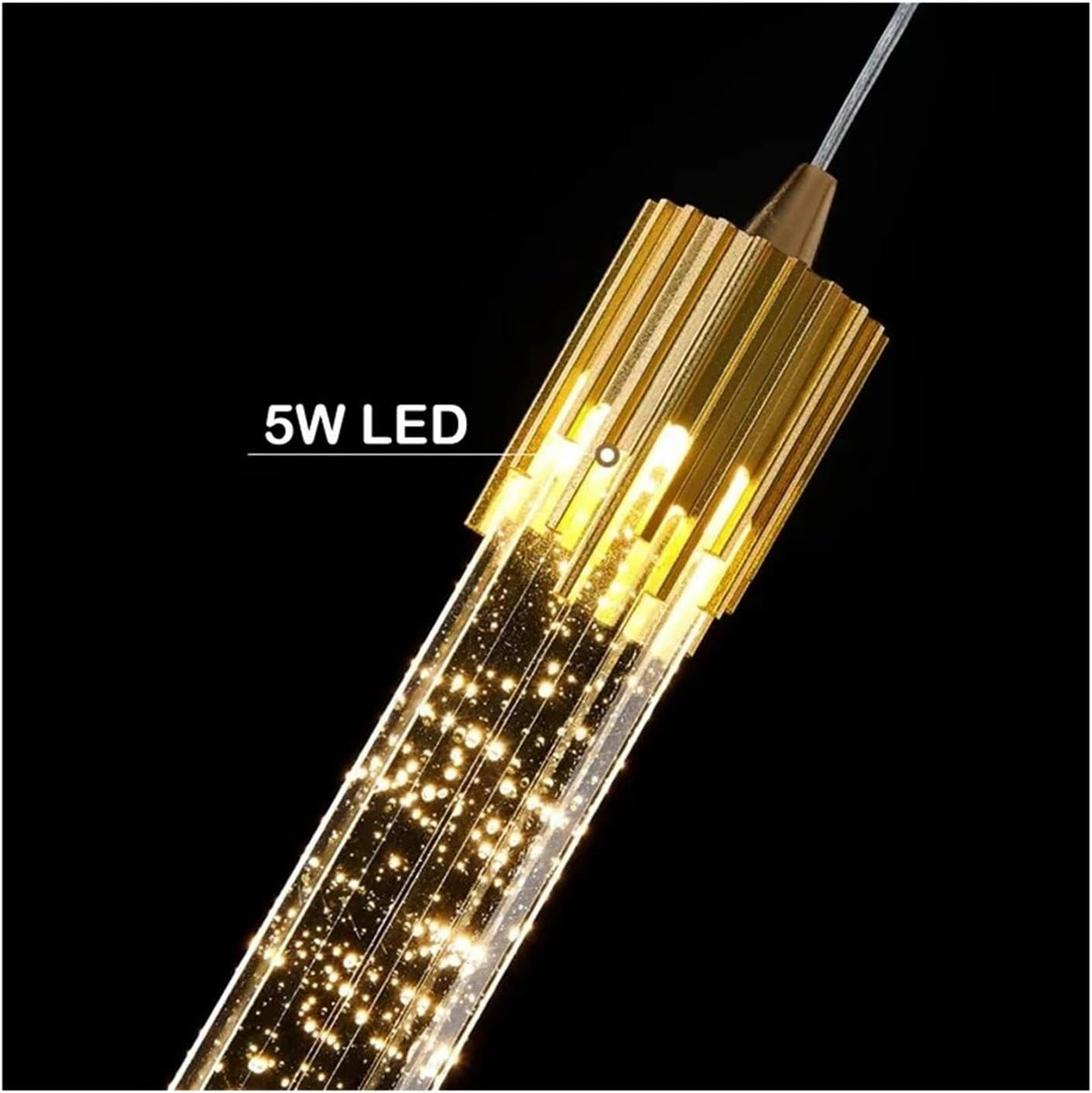 Cylindrical Glass Pendant Ceiling Light