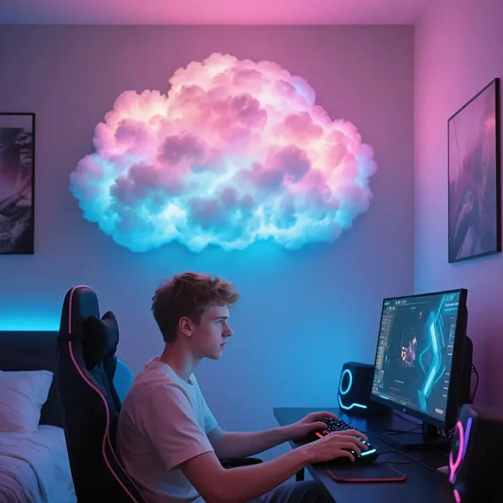 DIY LED Cloud Light with RGB Colors and App Control