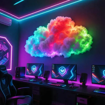 DIY LED Cloud Light with RGB Colors and App Control