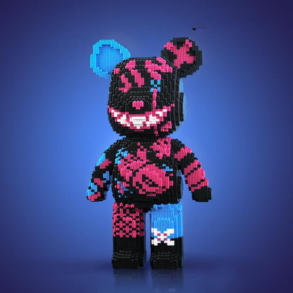 DIY Pixel Block Bear Building Figure Set