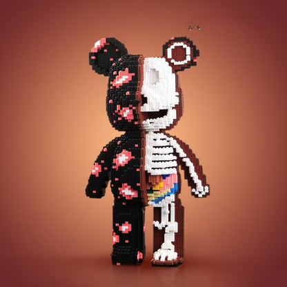 DIY Pixel Block Bear Building Figure Set