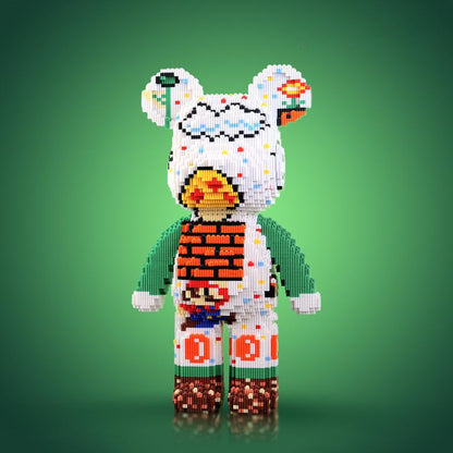 DIY Pixel Block Bear Building Figure Set