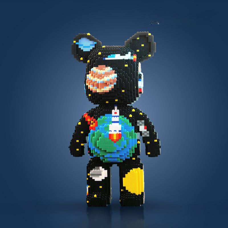 DIY Pixel Block Bear Building Figure Set