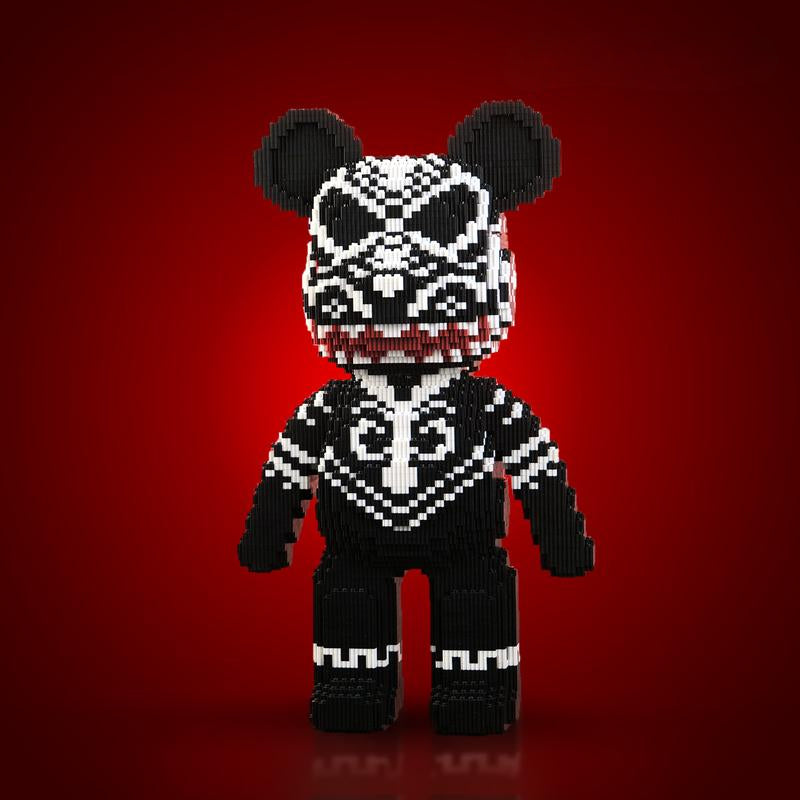 DIY Pixel Block Bear Building Figure Set