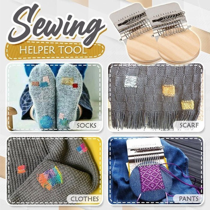 Darning Weaving Loom Kit for Fabric Repair