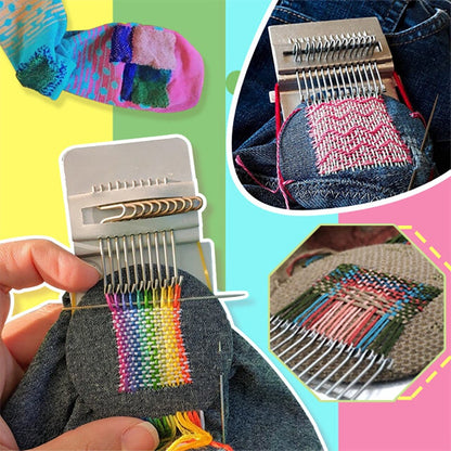 Darning Weaving Loom Kit for Fabric Repair