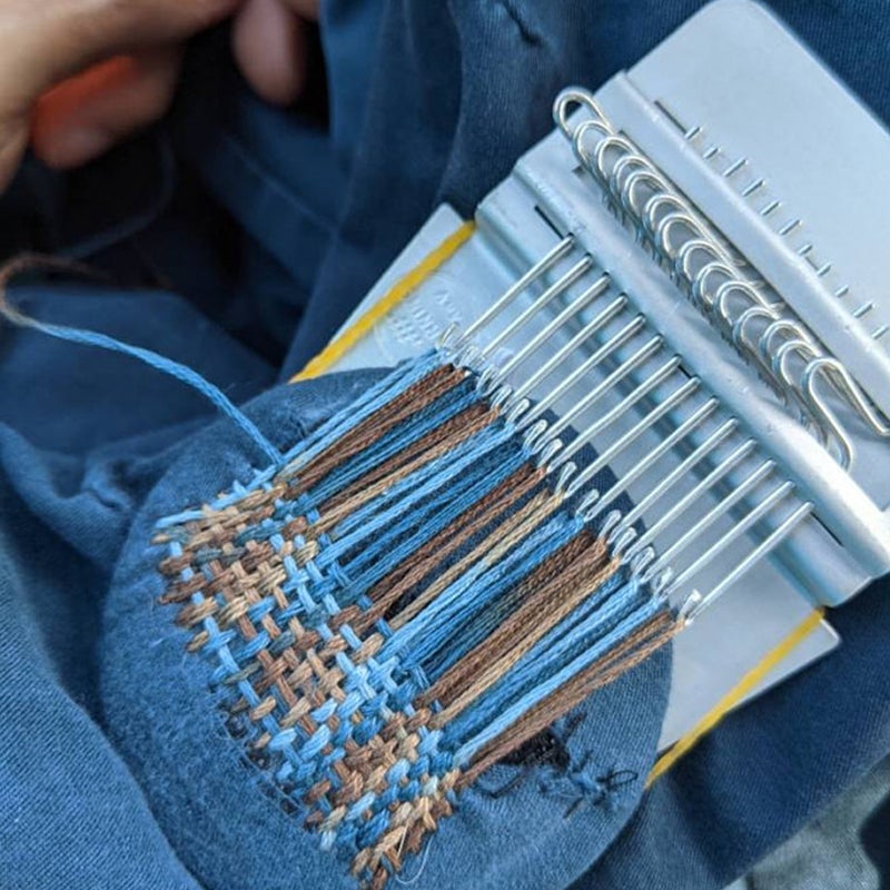 Darning Weaving Loom Kit for Fabric Repair