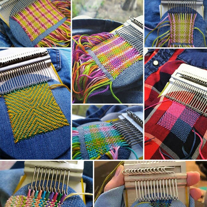 Darning Weaving Loom Kit for Fabric Repair