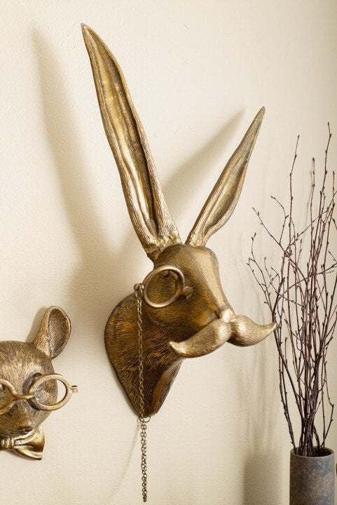 Decorative Animal Head Wall Sculpture for Home