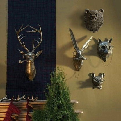 Decorative Animal Head Wall Sculpture for Home