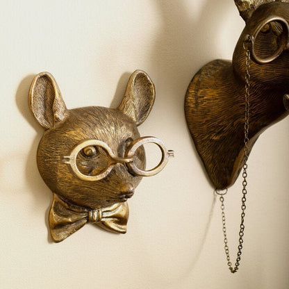 Decorative Animal Head Wall Sculpture for Home
