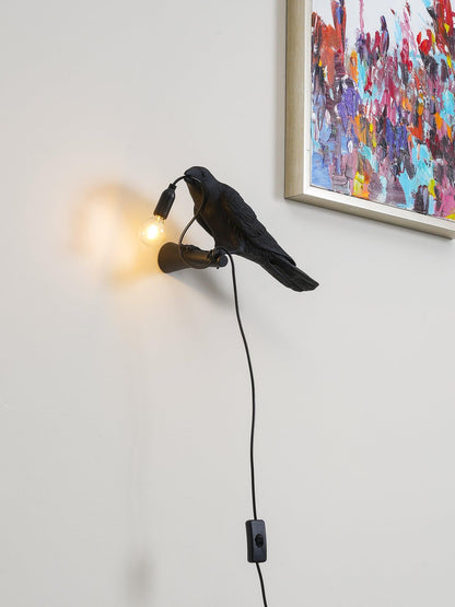 Decorative Bird Wall Light Resin LED Wall Sconce