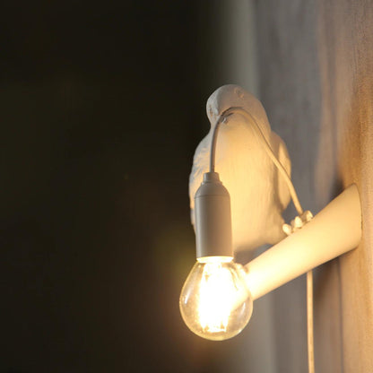 Decorative Bird Wall Light Resin LED Wall Sconce