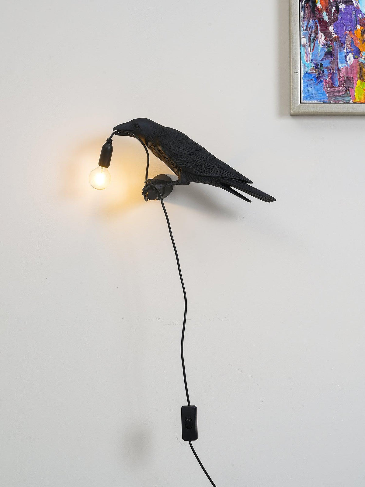Decorative Bird Wall Light Resin LED Wall Sconce