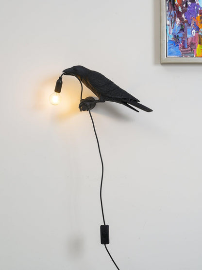 Decorative Bird Wall Light Resin LED Wall Sconce
