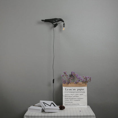 Decorative Bird Wall Light Resin LED Wall Sconce