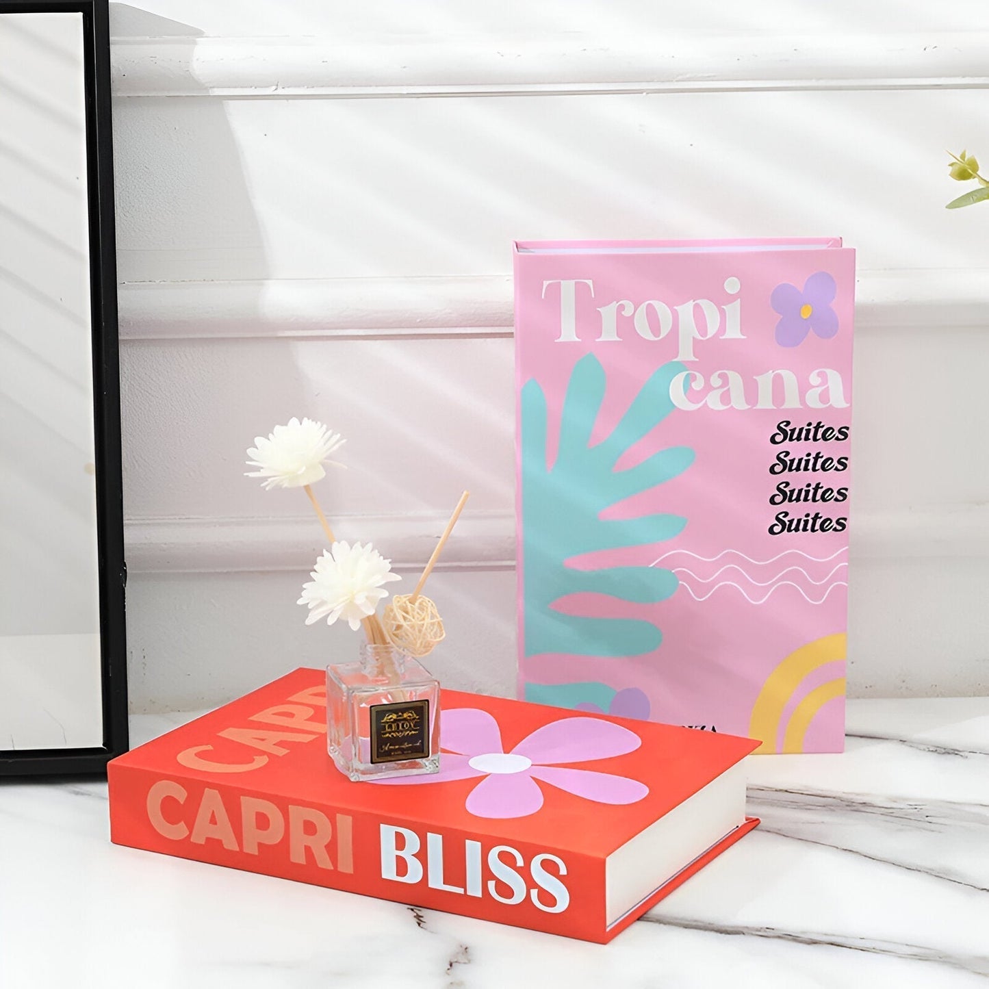 Decorative Faux Books with Hidden Storage Box