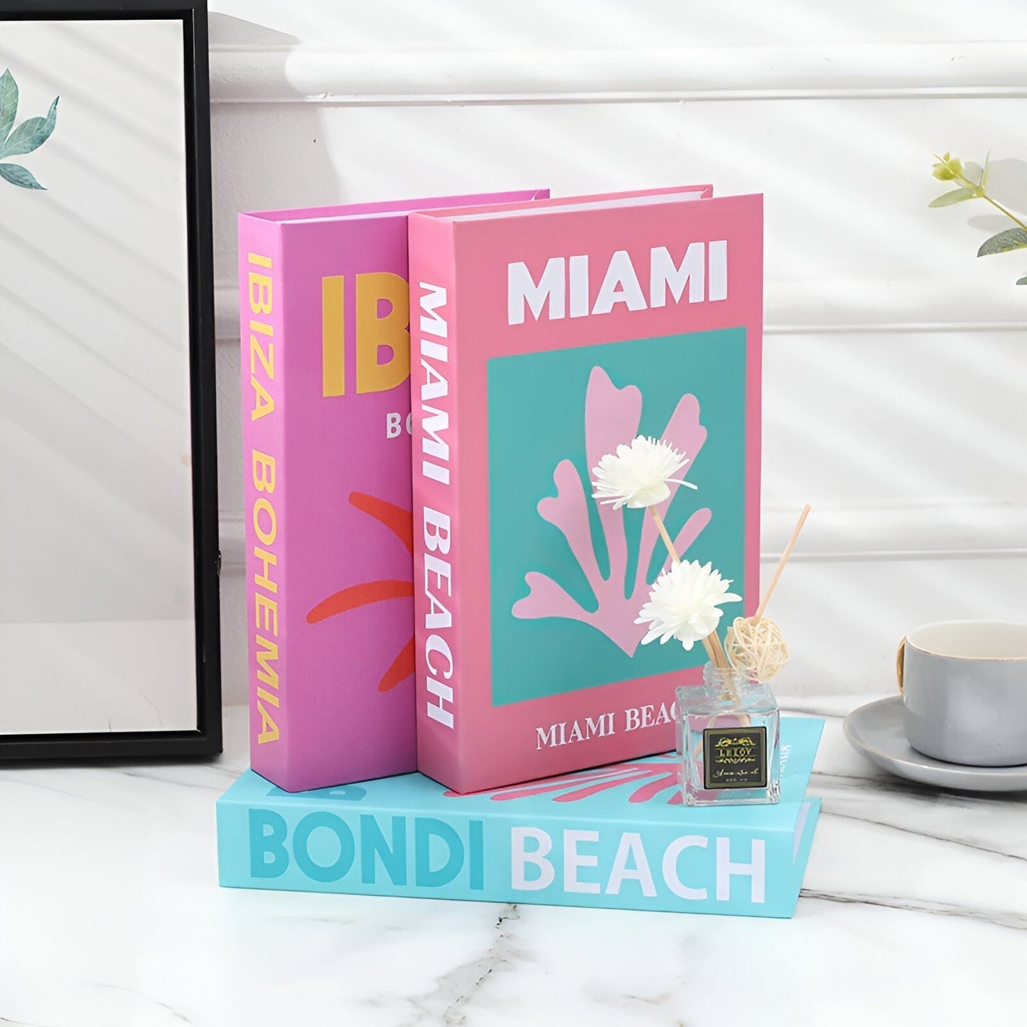 Decorative Faux Books with Hidden Storage Box