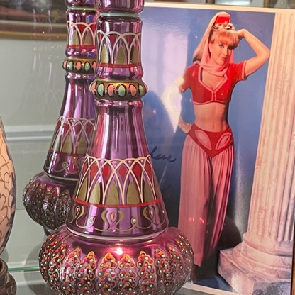 Decorative Glass Genie Bottle Collectible Ornament