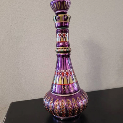 Decorative Glass Genie Bottle Collectible Ornament