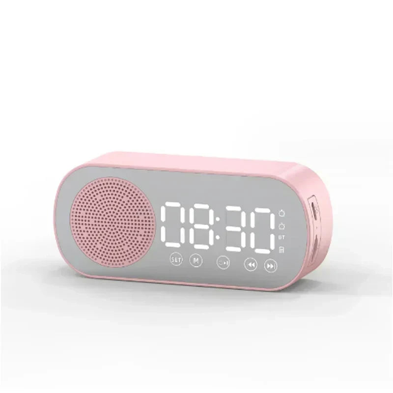 Digital Alarm Clock Bluetooth Speaker FM Radio LED Display
