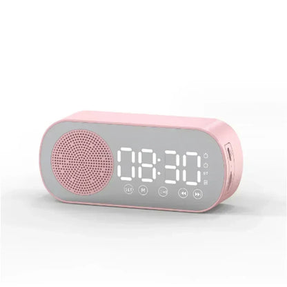 Digital Alarm Clock Bluetooth Speaker FM Radio LED Display