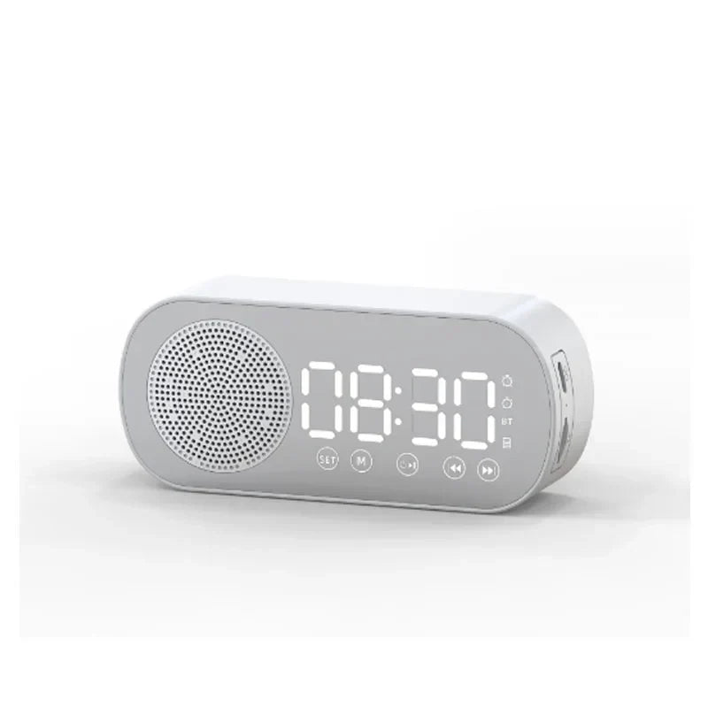 Digital Alarm Clock Bluetooth Speaker FM Radio LED Display