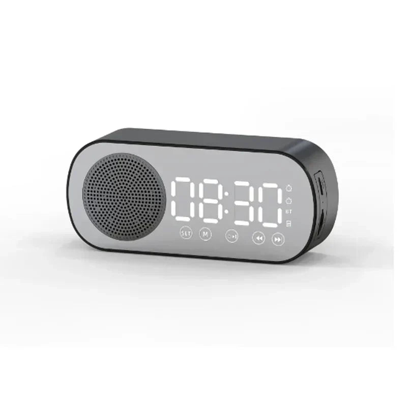 Digital Alarm Clock Bluetooth Speaker FM Radio LED Display