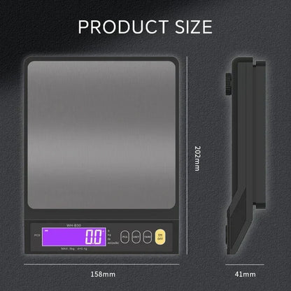 Digital Waterproof Kitchen Scale with Stainless Steel Platform