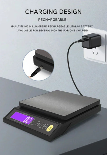 Digital Waterproof Kitchen Scale with Stainless Steel Platform
