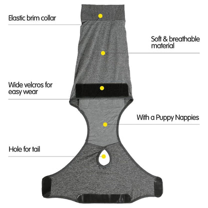 Dog Recovery Suit for Post Surgery Comfort and Protection